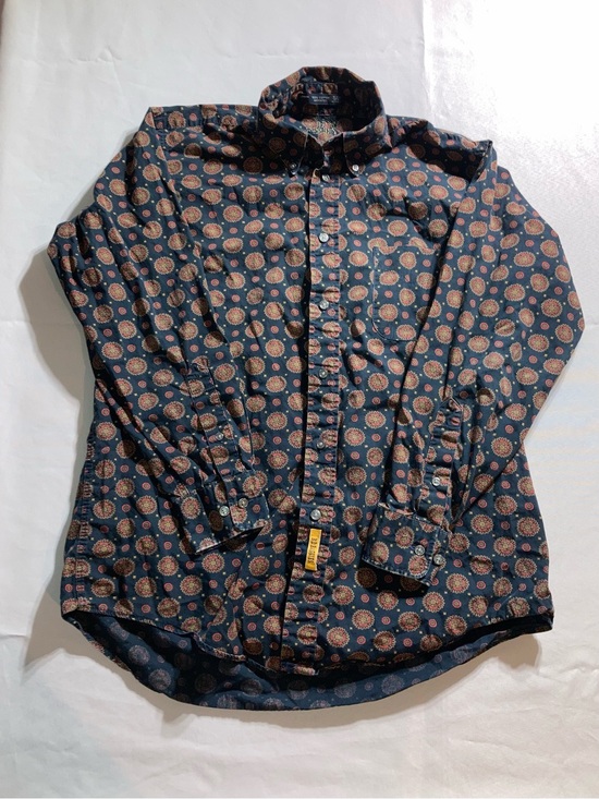 B. D. Baggies Other - B. D. Baggies Navy and Rust Medallion Print Button-Down Shirt